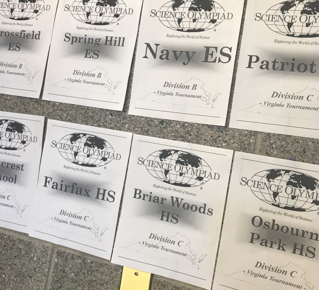 Briar Woods is represented today for the 2020 Science Olympiad Regionals! Wish us luck! <a href="/BW_falconfrenzy/">BRIAR WOODS</a>