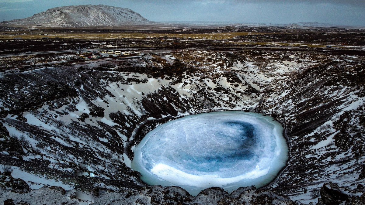 Digi_lance's tweet photo. So this is Kerid Crater Lake a 3000 year old volcano crater 

#volcano #kerid #keriðlake #photography #photographer #landscapephotography #landscape #frozenlake #snow #reyjkavik #icelandphotography #travelphotography #natgeotravel #travelmagazine #travelblogger #BaitATroll #Ciara https://t.co/q2lzfV9XOF