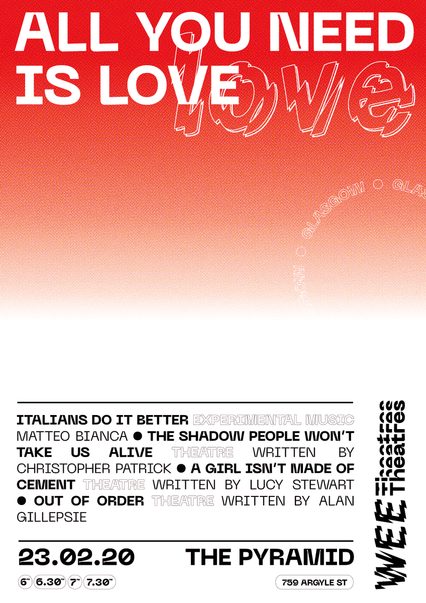 After 4 years...Wee are back to stay!

Next event - Sunday 23rd at @pyramidanderst1 
• New Brand-Same format • 
4  Shows  4  Rooms 1 Night. 
Shows will be performed simultaneously at 6, 6.30, 7 and 7.30 PM and you can see all of them in any order through the night.