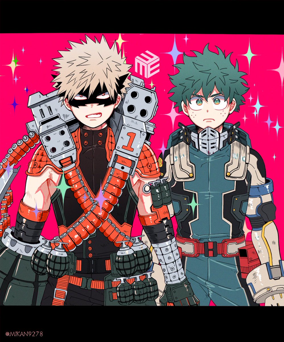 爆豪勝己 ,緑谷出久 「? 」|⇔柑⇔のイラスト