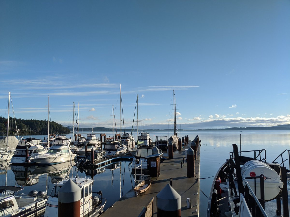 Blue skies and sailing again. Good day