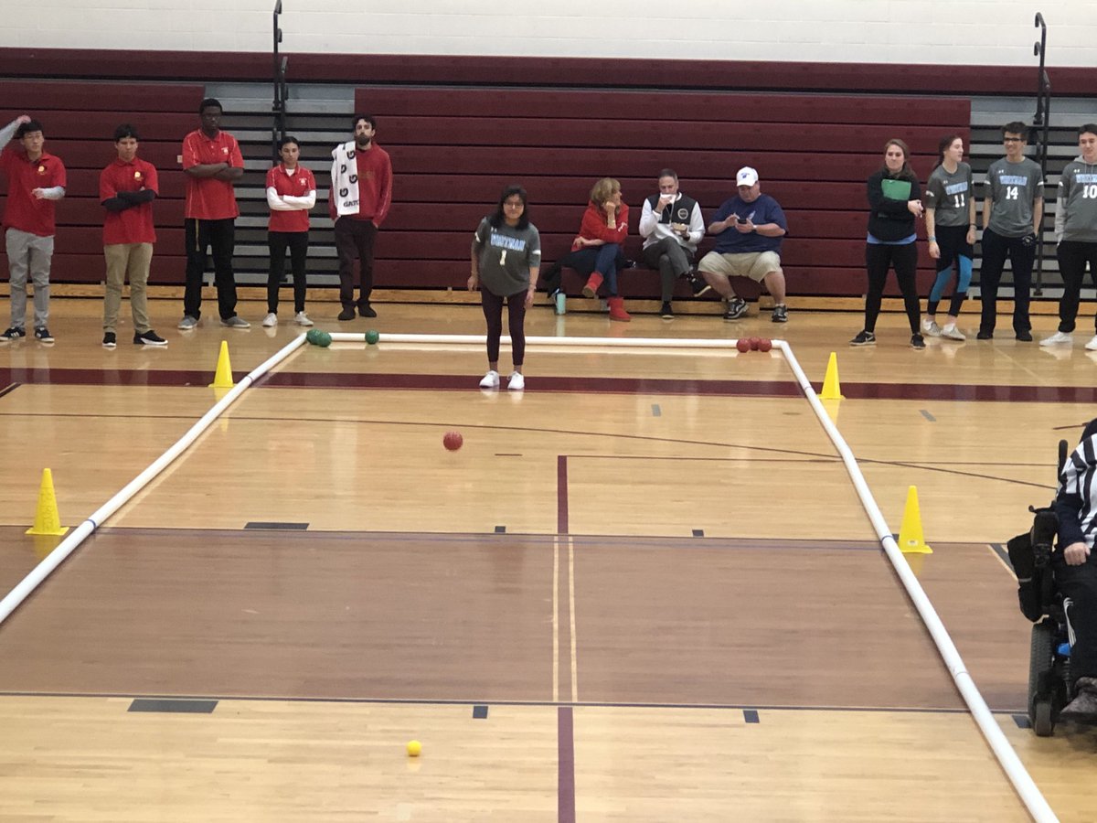 WWHSBocceFans's tweet photo. County Finals:
Whitman vs. Wheaton, best of three. 

Game One to Whitman. 

Game Two starting now. https://t.co/wf0ap33QYF