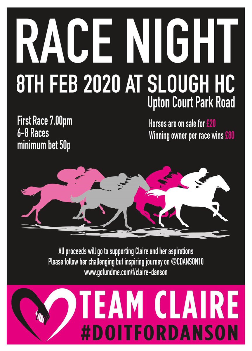 SloughHCL1's tweet photo. Just under 1.5hours to go until our #DoItForDanson @horseguardsLDG Race Night. Get down to our amazing club @SloughHC . All welcome ๐๐ค
#GinWins #TasteofAdventure #Ginasitsmeanttobe ๐ธ๐ซ๐ https://t.co/9Sbq3w7gi7