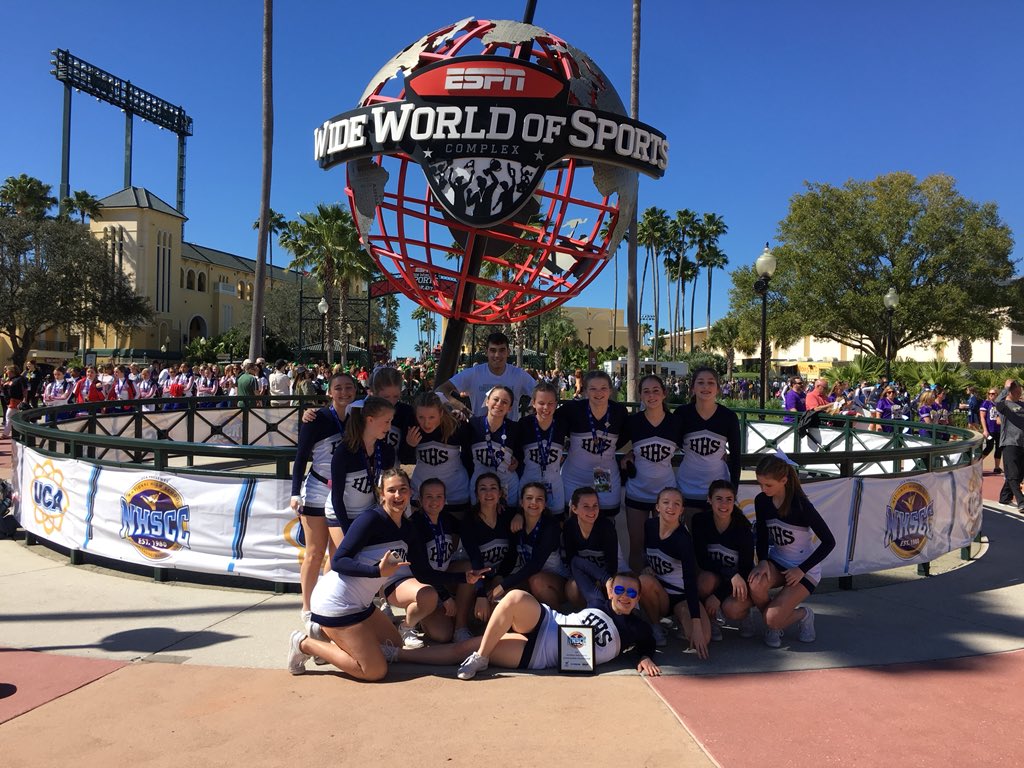 CheerCoach_HHS's tweet photo. With all these amazing teams, we did not qualify.  We had a blast and did Hudson proud!  #RaiderPride https://t.co/SRiFEgGsXs