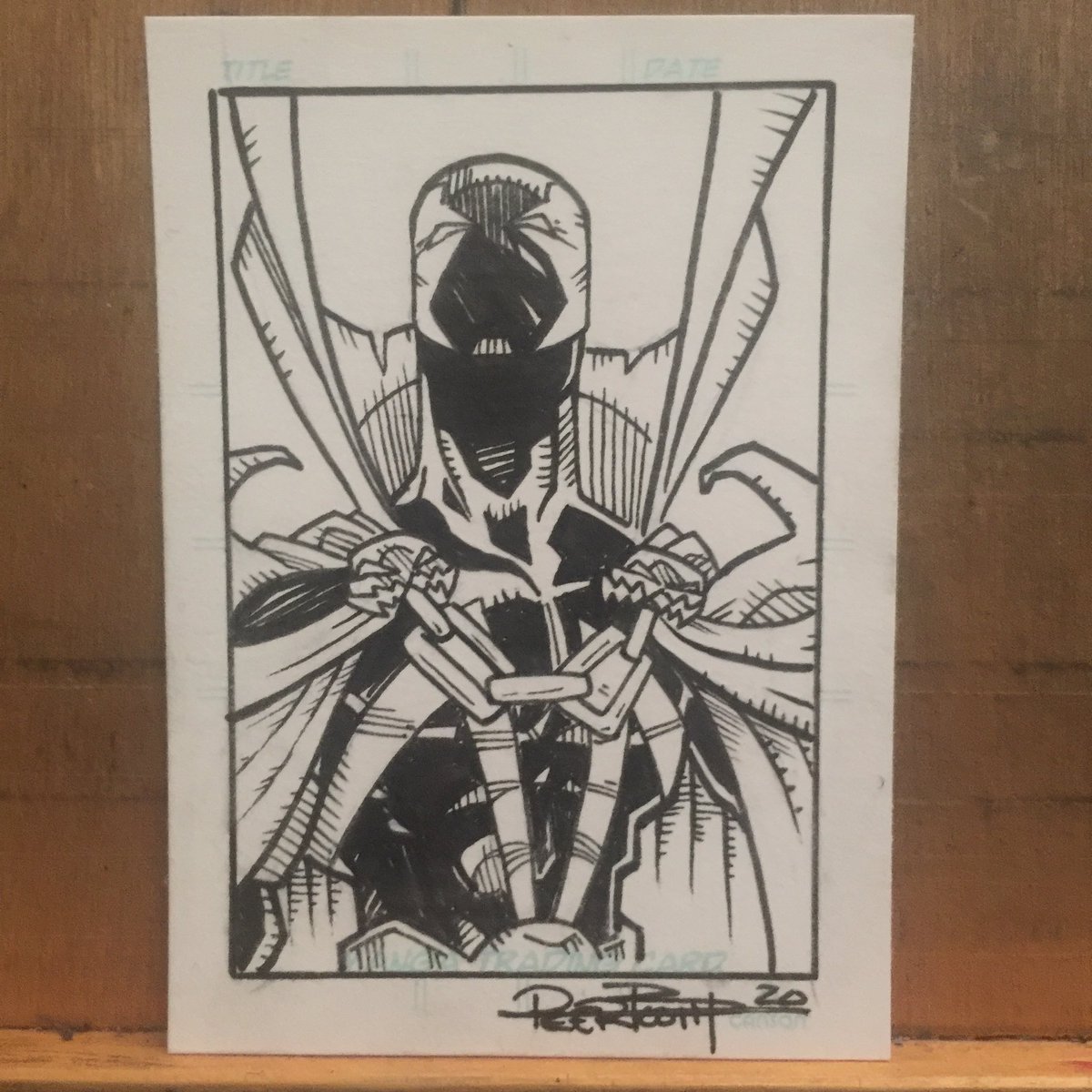 JeremyPeerboom's tweet photo. Spawn sketch card
#spawn #spawncomics #imagecomics #alsimmons #alsimmonsspawn #sketchcard #sketchcardart #drawing #art #tradingcard #comicart https://t.co/dzgXF3Qr4Q