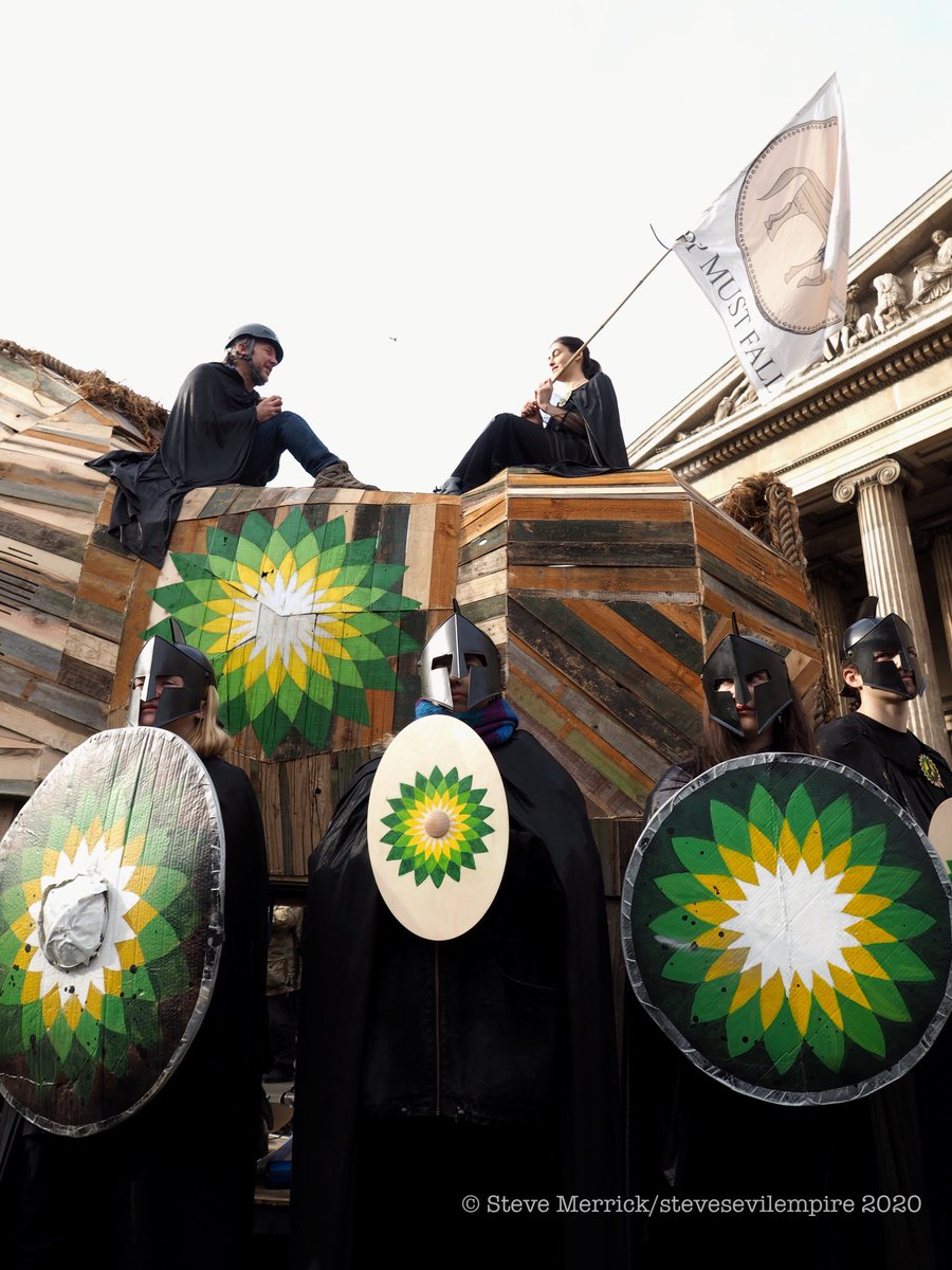 stevesevilempir's tweet photo. BP Or Not BP protest. Theatrical protest flashmob against BP sponsorship for the British Museum. British Museum London. 08/02/2010 #BPornotBP #BPmustfall #stevesevilempire @stevesevilempir https://t.co/MQUdJ6OCXG