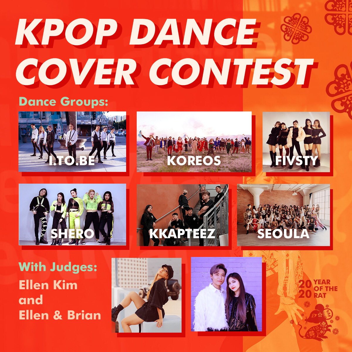Here are your dance groups for today’s K-POP Dance Cover Contest!