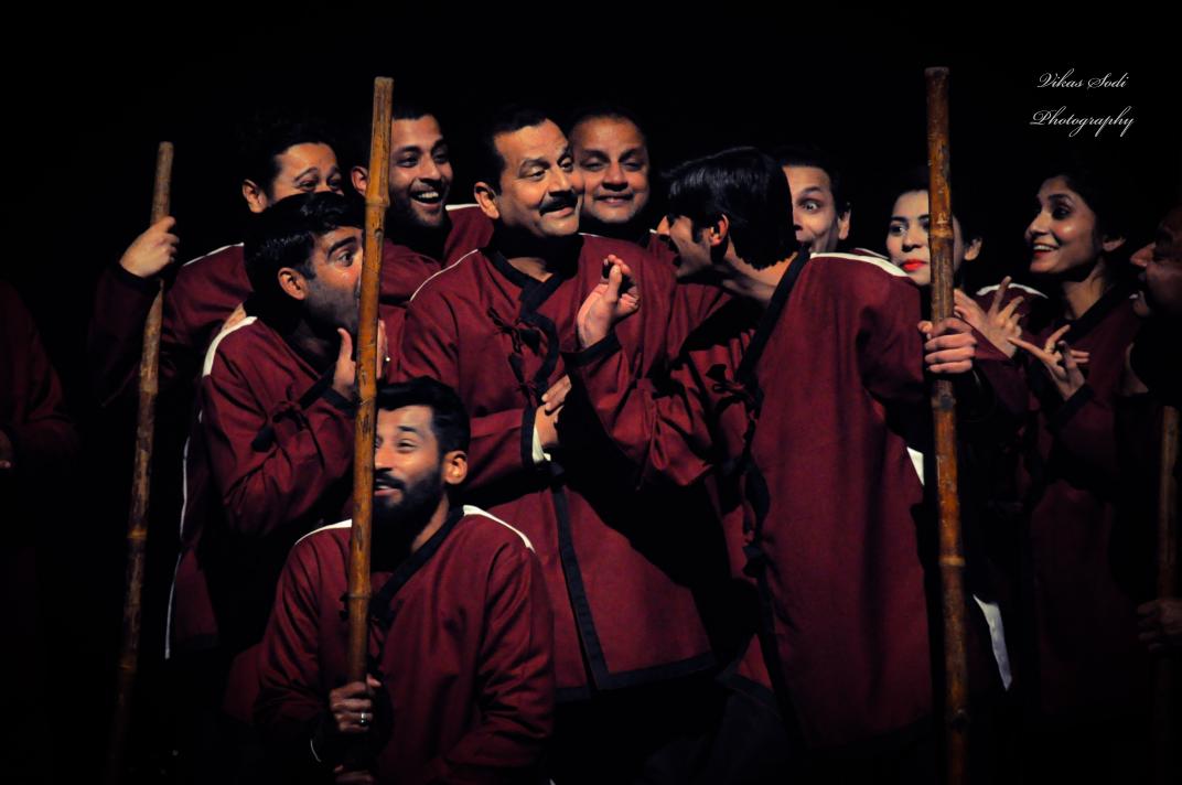 jmuencyclopedia's tweet image. Theatre group Natrang today staged its Dogri play ‘Mahabhoj at Abhinav Theatre Jammu. Written by Mannu Bhandari, translated in Dogri by Prof. R.N Shastri, the play Mahabhoj is innovatively directed by @bThakurNatrang (BalwantThakur) 
Pc @VikasSodi
#jammuencyclopedia  #dogriplay