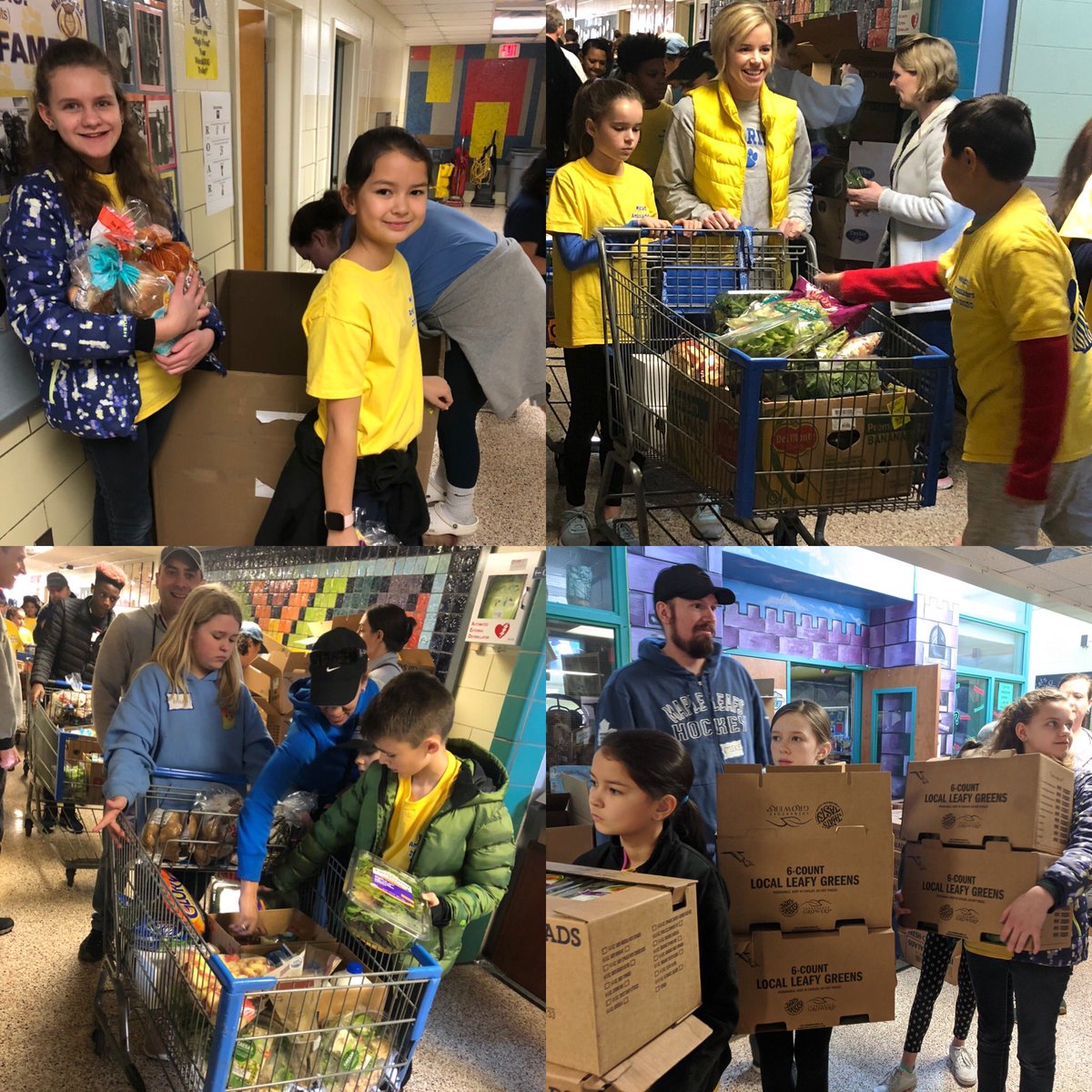 wresWildcats's tweet photo. Proud of our Wildcat Ambassadors for contributing their time &amp; sweet smiles 🤗 to support our local community food bank. #youcanBEEanythingatWES #StudentServiceLearning💙💛 Thank you @ChesterfieldFo1 for this opportunity and all you do to help others! @kbmatheny @ccpsinfo https://t.co/N9LR4wrDv5