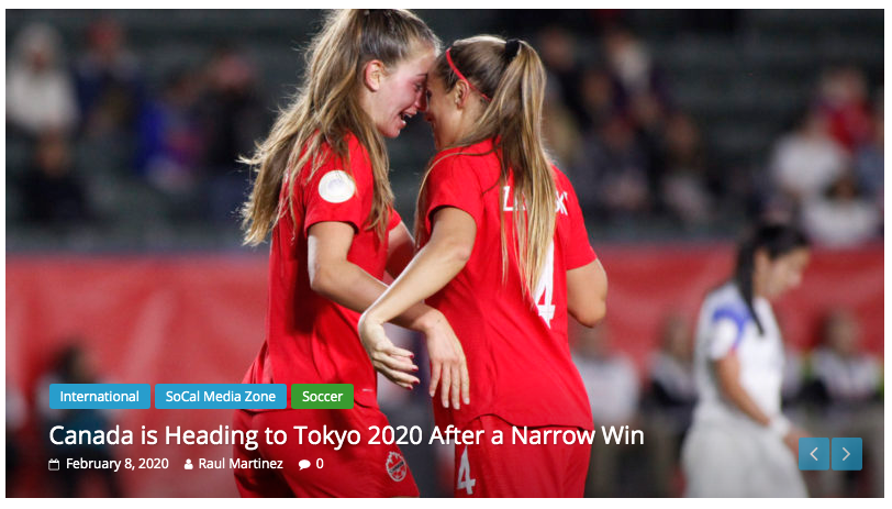 SoCalMediaZone's tweet photo. Great Match Yesterday Between @CanadaSoccerEN and @costaricasoccer in Semifinals of @Concacaf Qualifiers for @Tokyo2020 #soccer #womens #ConcacafWOQ #futbol #Tokyo2020 #RoadtoTokyo2020 

Article -->https://t.co/6Pfpvm8Ecm
Images-->https://t.co/sKVu083jBU https://t.co/wRb1GXmXJh