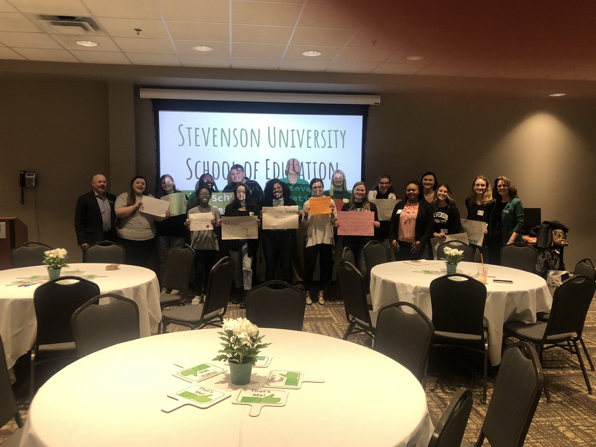 Wowza!  Look at all of our <a href="/SteveSchoolofED/">SUSchoolofEducation</a> students welcoming Accepted Students! Building our future teacher community! <a href="/StevensonU/">Stevenson University</a> <a href="/StevensonUTOT/">TOT🍎</a>