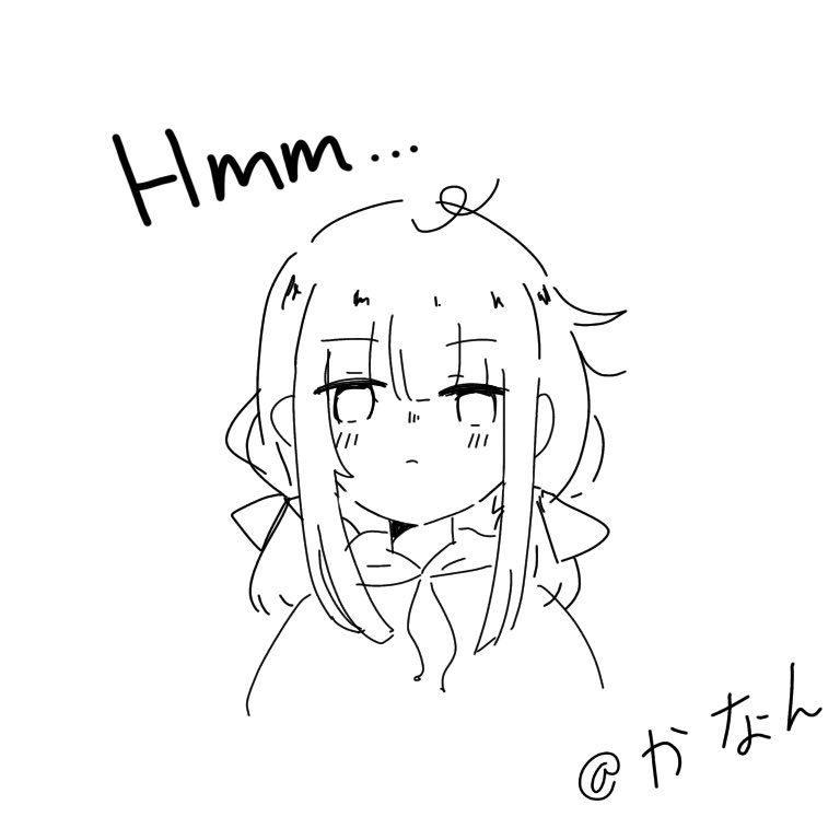 Hmmmm.......
#落書き 