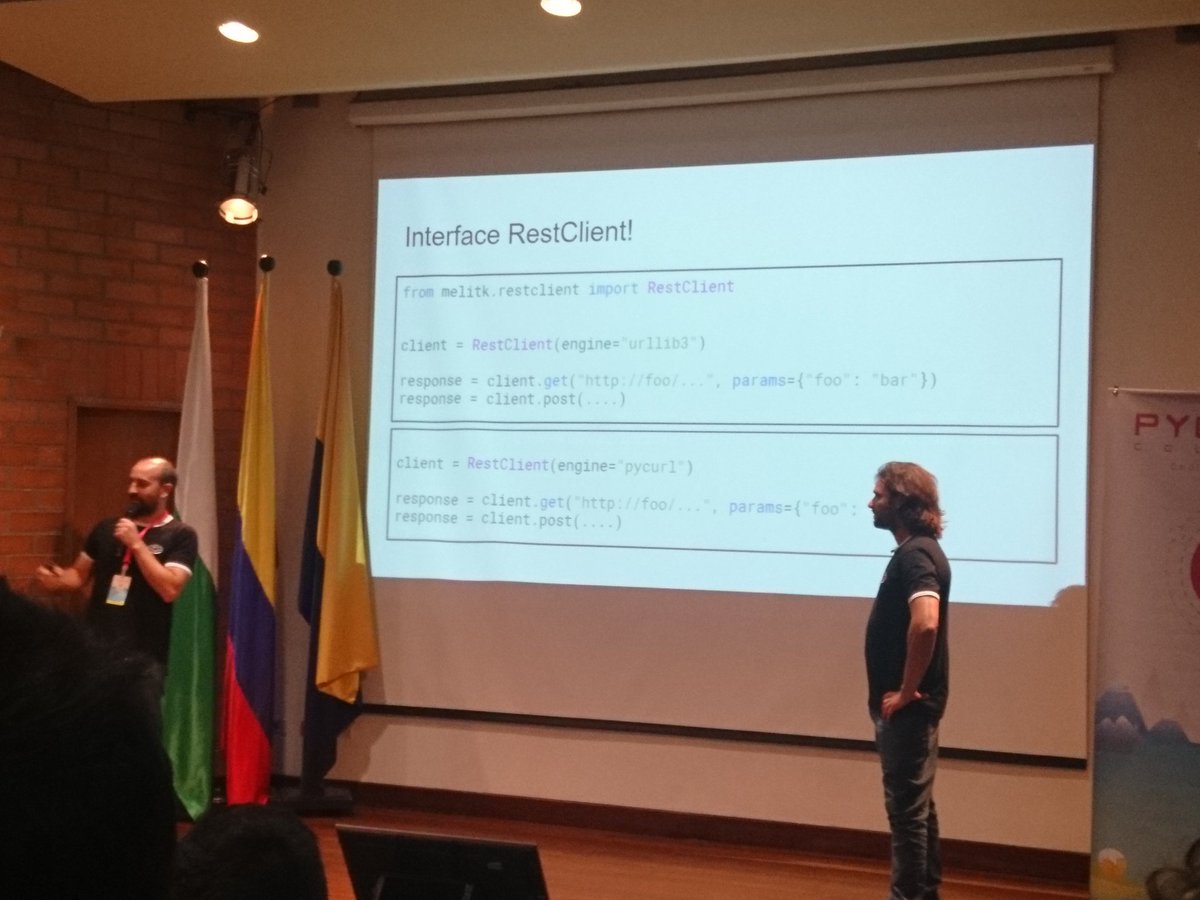 Murphyhc's tweet photo. Interesante presentación de los technical managers de mercado libre, orientada a la conexión de microservios en Python.
#pycon20 https://t.co/eMF1nRUxFK