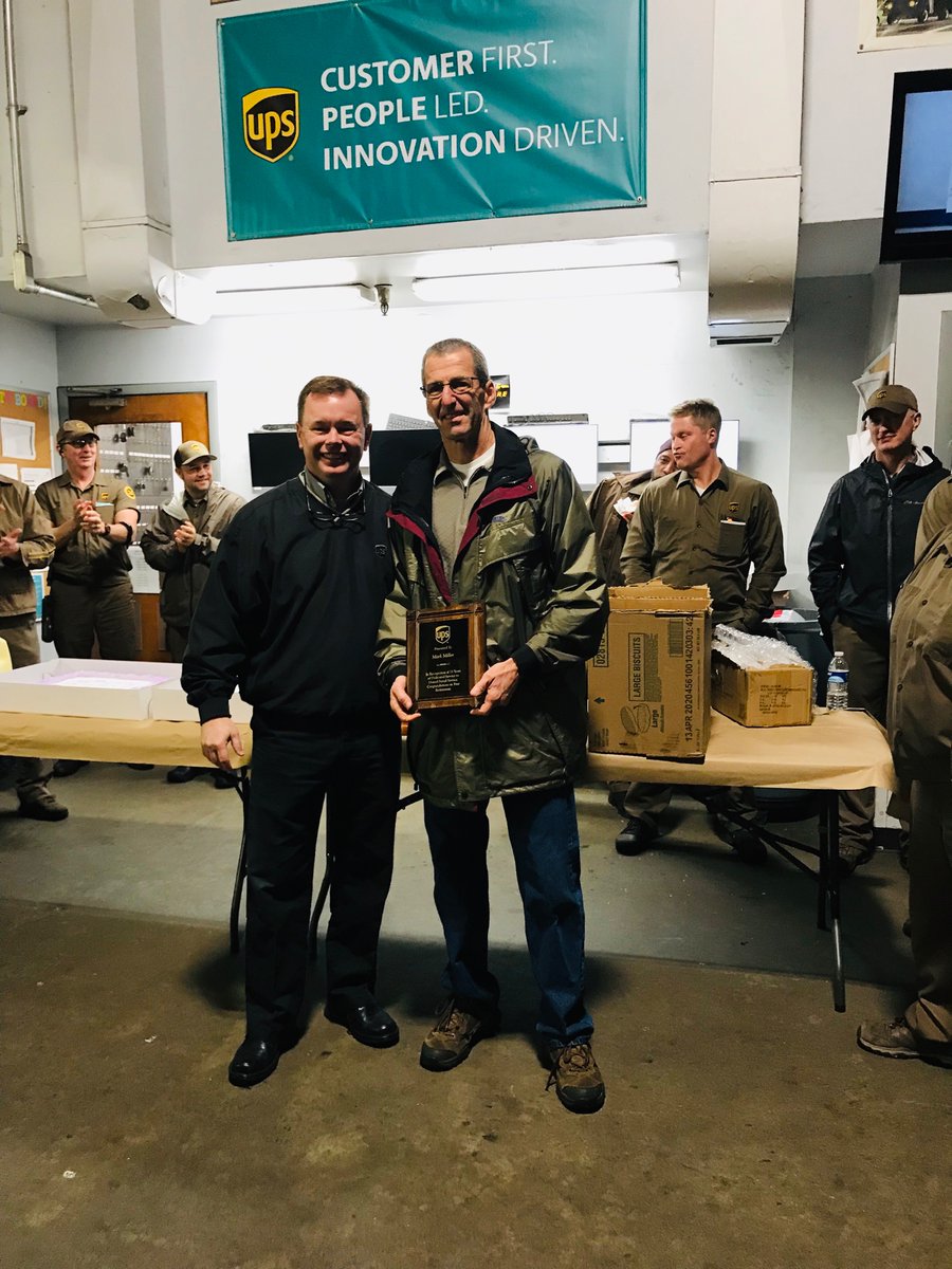 Asheville #UPS Retirement celebration for Mark Miller, Jennifer Kirscher and Todd Calloway! Thank you for your service with UPS for over 30 years!! #teamasheville #retirement #circleofhonor