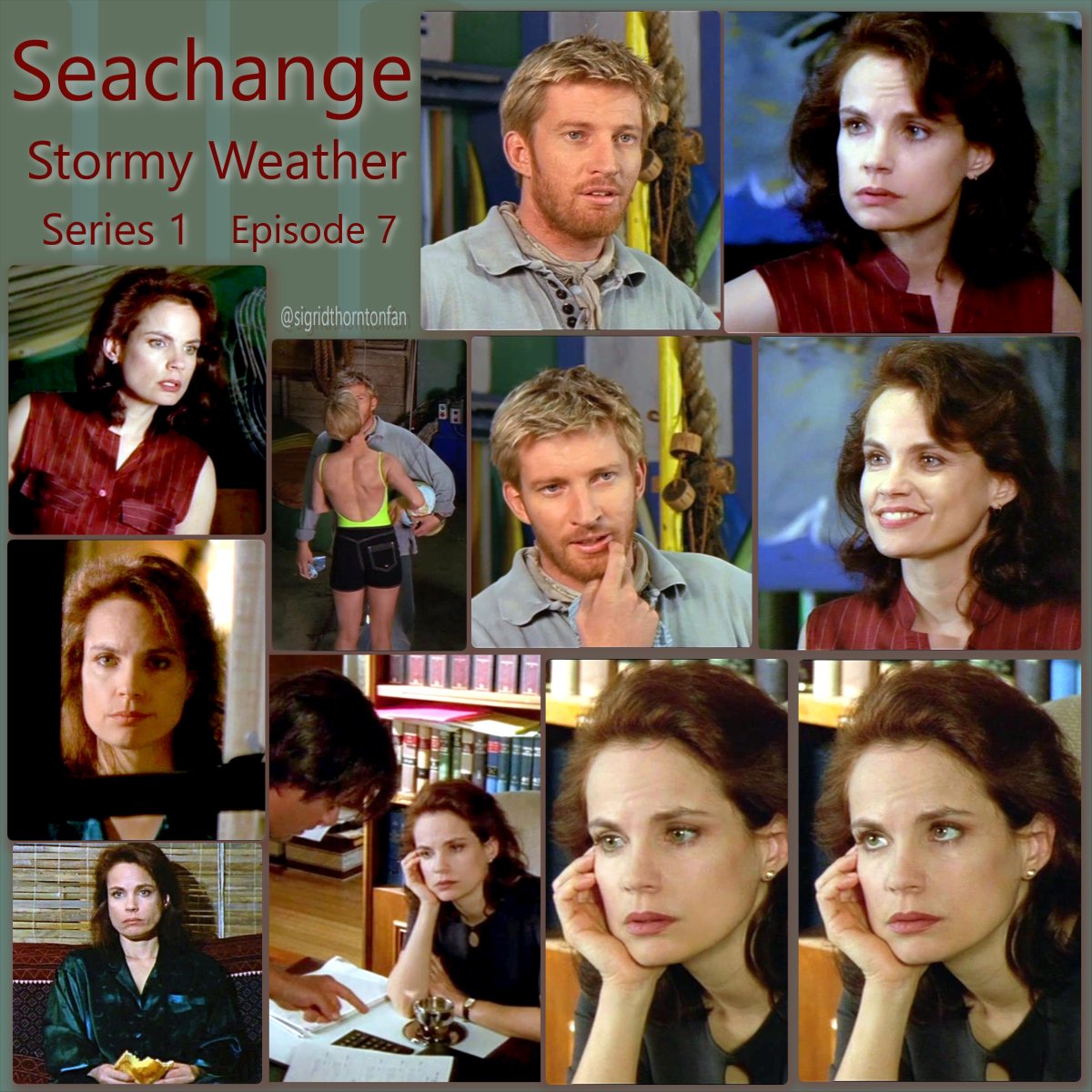 sigrid_fan's tweet photo. Seachange - Stormy ⛈ Weather - Series 1 Episode 7 - 21 June 1998 #sigridthornton #seachange #davidwenham #wentworth #lordoftherings #snowyriver #lotr #lauragibson #diverdan #sigridfactor #pearlbay #australiantvseries #stormyweather https://t.co/GejQOm2Djl