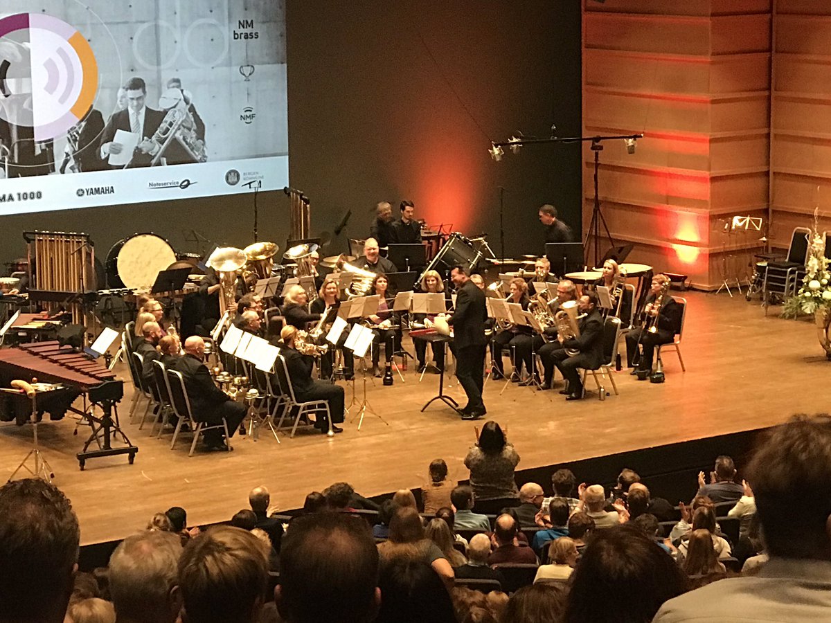 I dag synes jeg <a href="/BjorsvikBrass/">Bjørsvik Brass</a> og <a href="/krohnengen/">Krohnengen</a> har gitt meg de største musikalske opplevelsene i Grieghallen. Nydelig begge to. #nmbrass