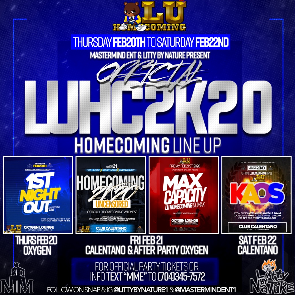 MasterMindEnt1's tweet photo. #LanderHomecoming #LUHC2k20 #LanderU #LU23 https://t.co/2w5Gtl3EkS