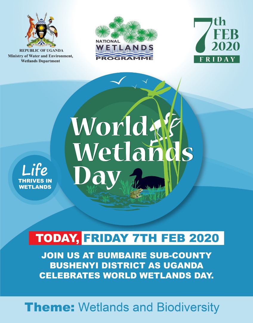 Env_Alert's tweet photo. Yesterday, @Env_Alert joined the @min_waterUg in celebrating  the world wetlands day in Bushenyi District. The 1st deputy Prime Minister Rt Hon. Gen. Moses Ali who was the chief guest visited the Nyaruzinga wise use demo site in Nyakabirizi Division, Bushenyi. @UNDPUganda https://t.co/PIx25HVCTF