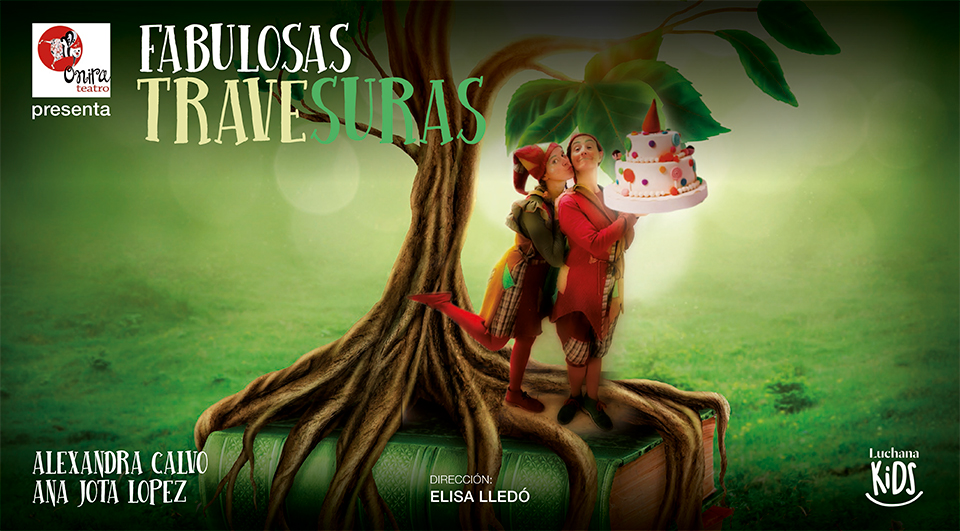 Tras 4 temporadas de éxito con ¿Cómo te lo cuento? <a href="/actricesa/">Alexandra Calvo</a> y <a href="/anajotalopez/">Ana J. López</a> presentan un nuevo espectáculo. Ven a descubrir las fábulas más divertidas de la historia, contadas por nuestros famosos duendes Trave y Suras. MAÑANA 16h30 #FabulosasTravesuras. luchanakids.es/cartelera/fabu…