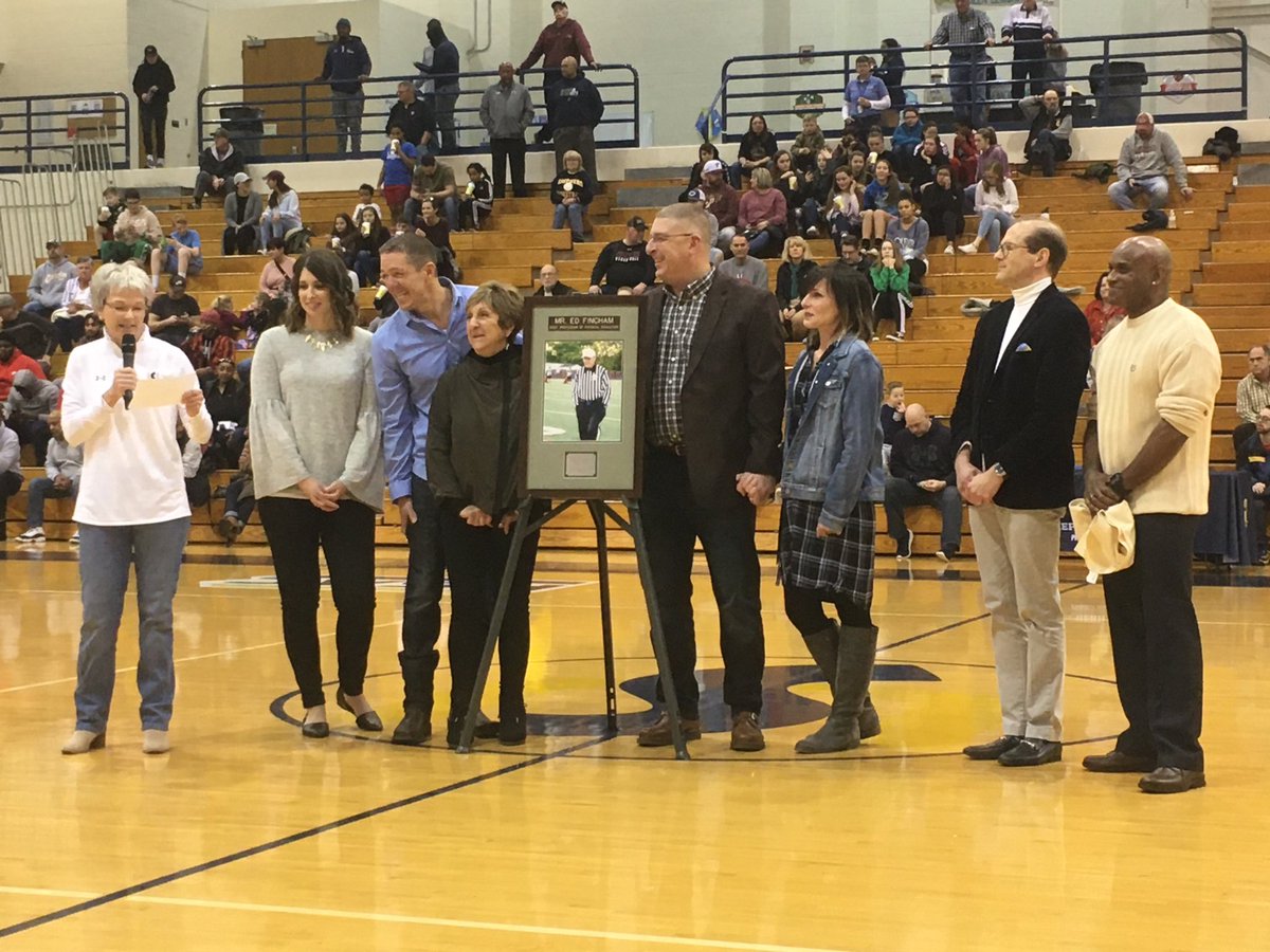 The late Ed Fincham honored by ⁦<a href="/SURamsOfficial/">Shepherd University Athletics</a>⁩ on Saturday.