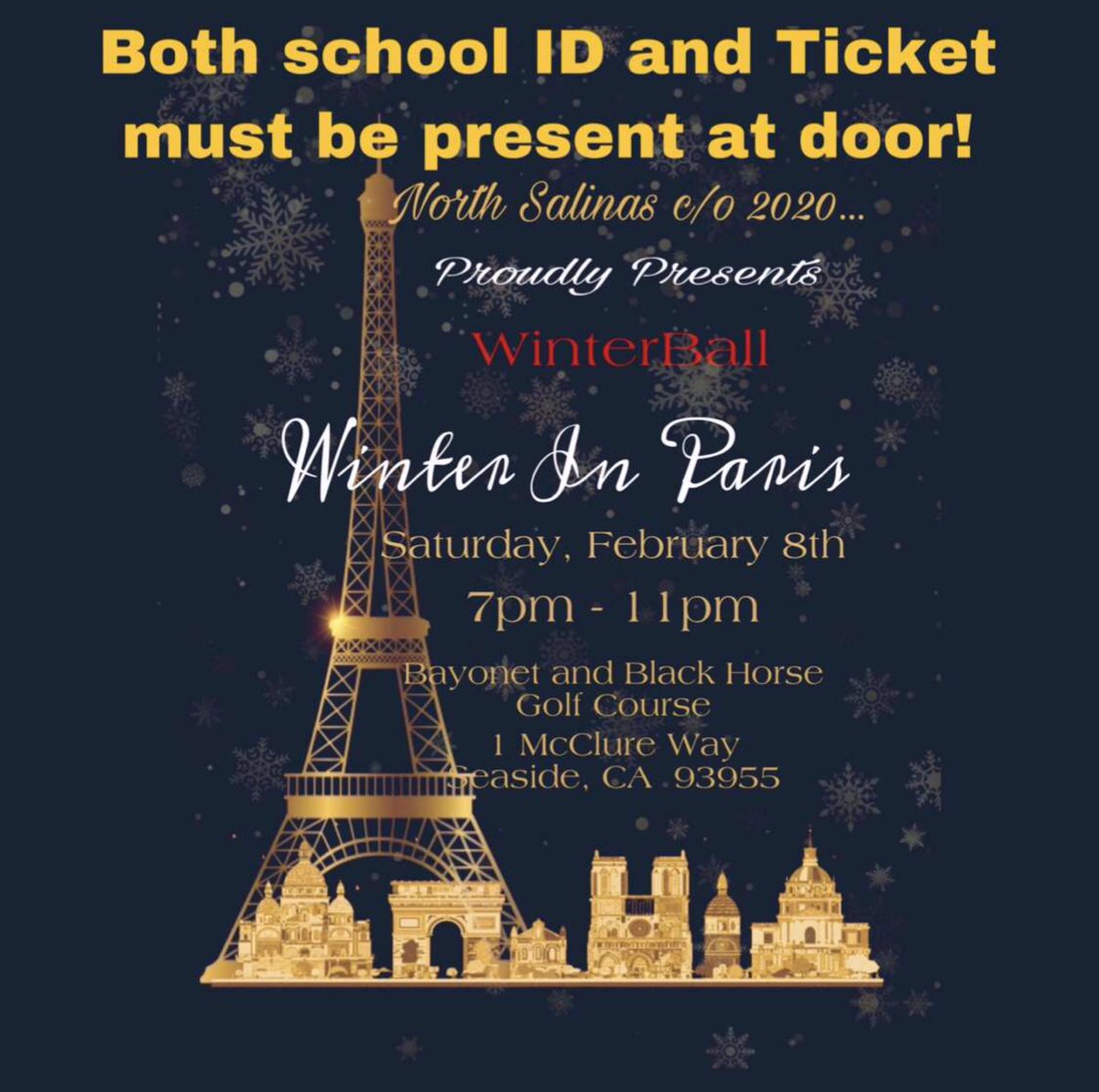 nshs_asb's tweet image. For students attending Winter Ball: remember to bring your school ID and ticket to the venue! ❤️🌹❄️