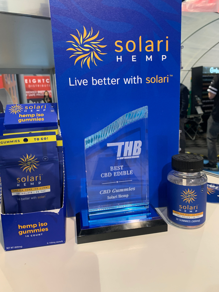 solarihemp's tweet photo. We are honored to have been awarded the "Best CBD Edible" by The Hemp Business Magazine at the TPE20 Convention ๐ There's nothing we enjoy more than showing people how to #LiveBetterWithSolari โ๏ธ
#solarihemp #solaricbd #coloradohempfarmers #hemp #cbd #allnatural #farmtoshelf https://t.co/doBbc2B0HK