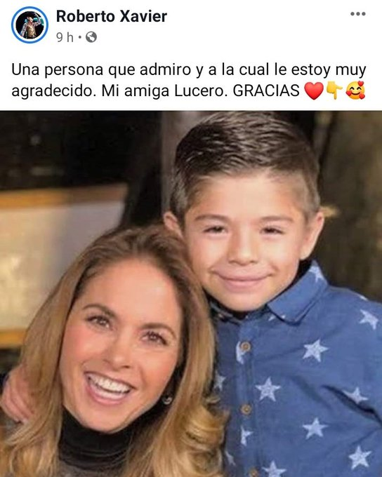 RosaJaike's tweet photo. #RobertoXavier y su amiga #Lucero https://t.co/GEDcAXsGD6