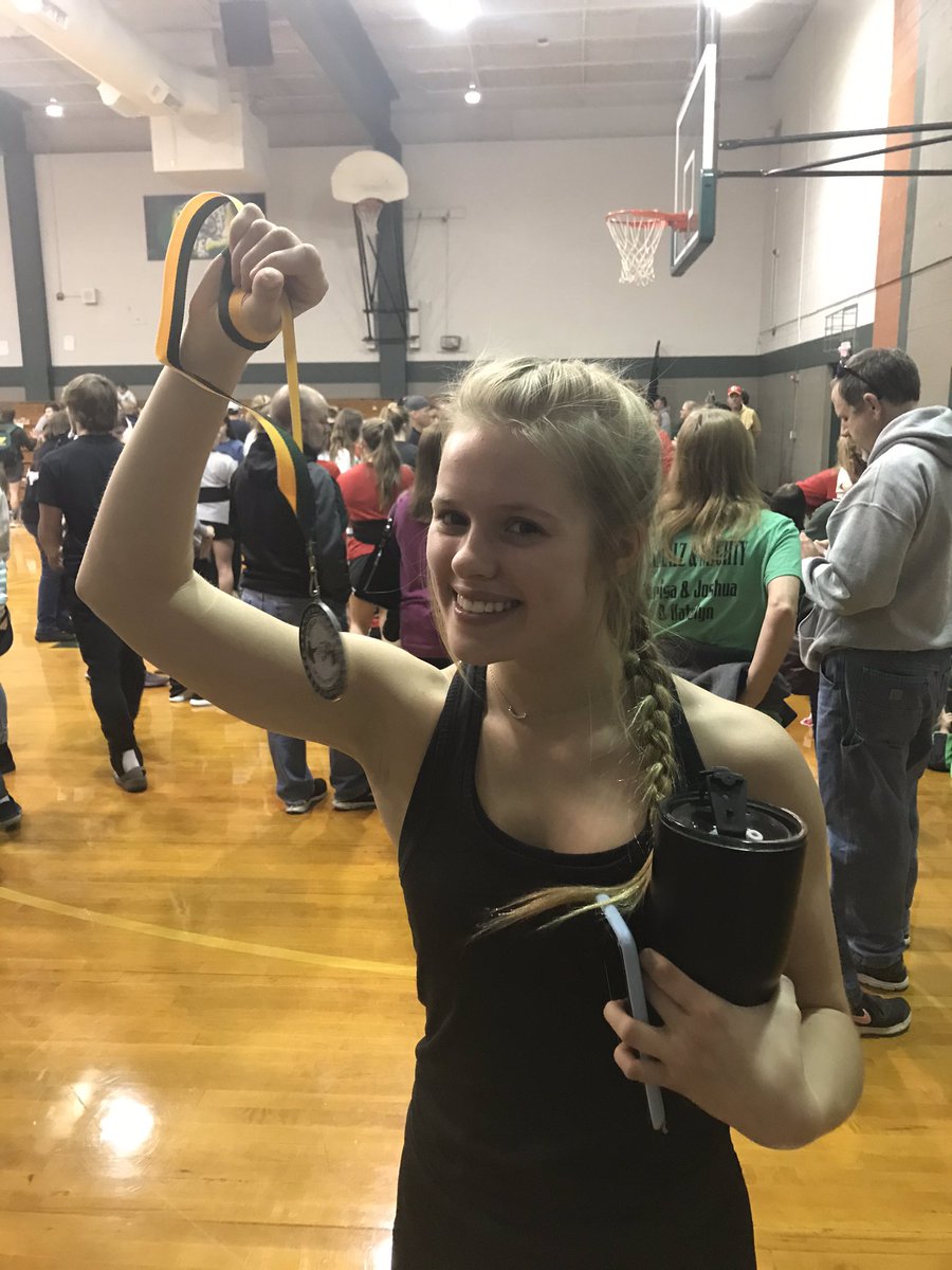Mikala Bourquin with second place in bench 🥈 #OWLPOWER