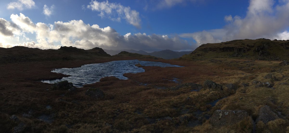 A great walk from Stickle Ghyll up to Blea Rigg and back via the Cumbria Way. A tad breezy but the sun was out at times 😎 #LakeDistrict #lakedistrict np #greatlangdale