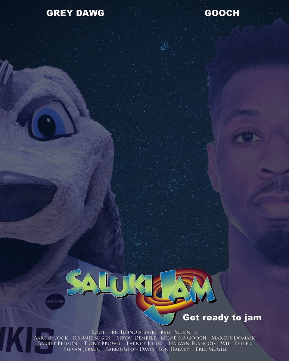 Come out for the Saluki Jam game  tonight, for an experience that will be out of this world! Our Salukis will play @ 7pm against Missouri State. Be sure to arrive early, as the first 250 will receive a free Saluki Jam t-shirt. 
#siu #siuc #salukis #siudawgpound #thisissiu