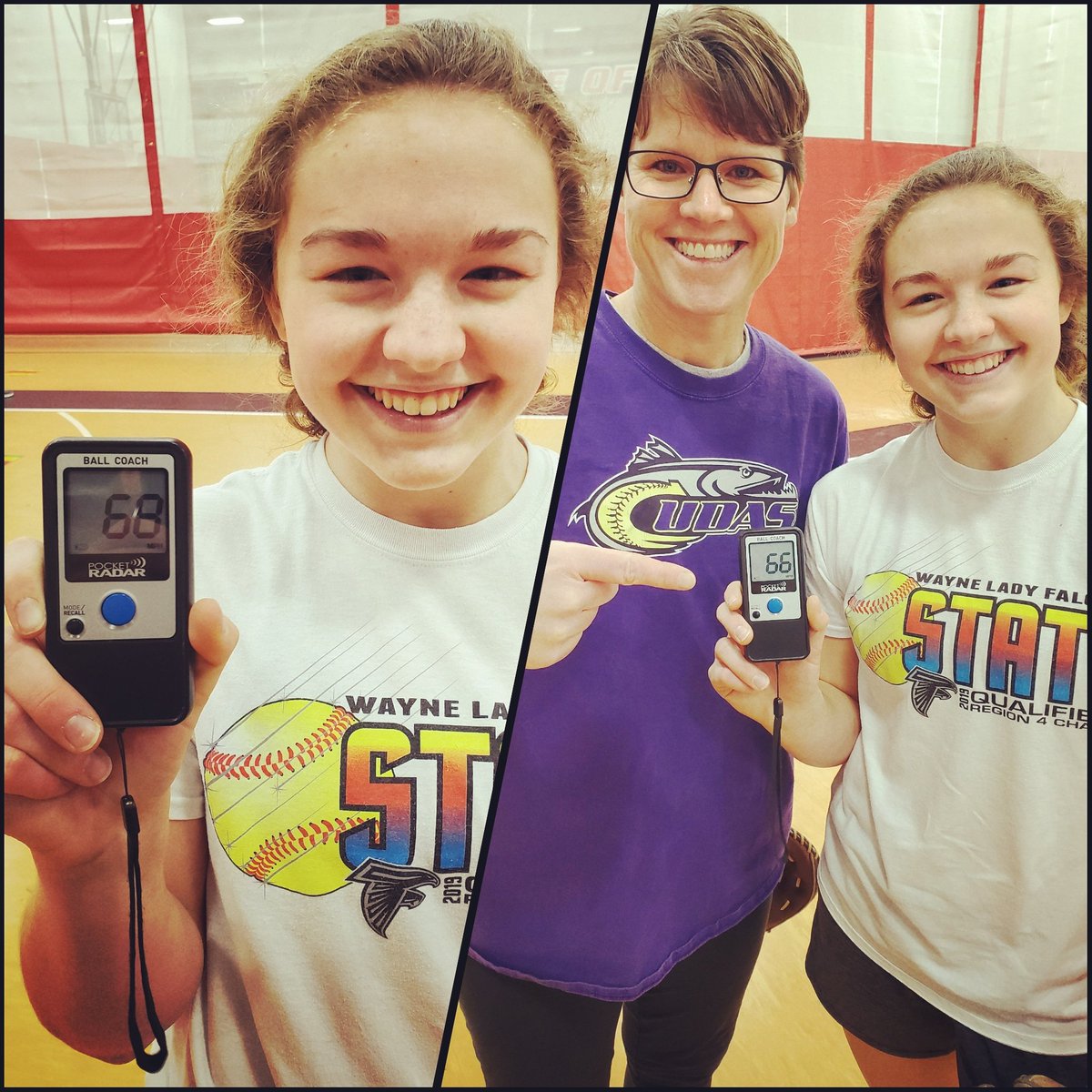 BTFastpitch's tweet photo. Top speed so far belongs to 2022 RHP @mkwood17 ππͺπ₯π₯³
66mph...68 on a walk-through! Way to go Maddy!
#BTFpitcher #pitchinglessons #offseasongains #hardworkSHOWINGup #gettingbetter #whatareYOUdoingwhenNOoneiswatching https://t.co/Dc8Zt50fjU