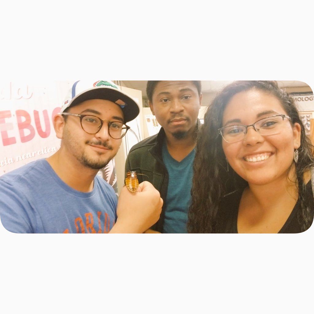 Bugging_Me_Out's tweet photo. Entomology students from @UFIFASCitrusREC in their "outreach" habitat at the Florida State Fair .. #LarytheRoach #UFbugs #FLSF #GoGators https://t.co/SMmBbgnbyn