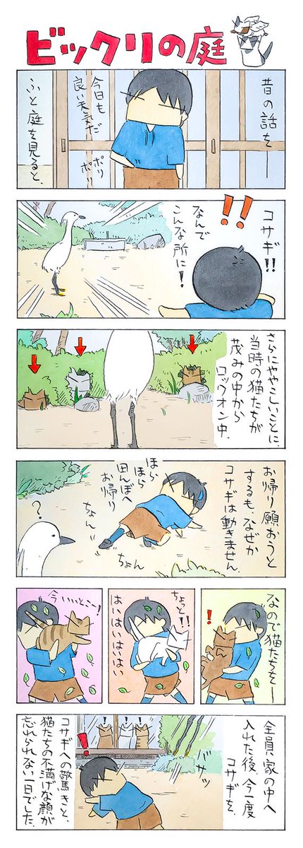 「猫と鳥」
まさかのコサギ。
動物同士の緊張感はやはり凄いですね。
(久保智昭さんの「猫色スケッチブック」)他一枚更新しています。
⇒(https://t.co/RuRo3DEGO8) 