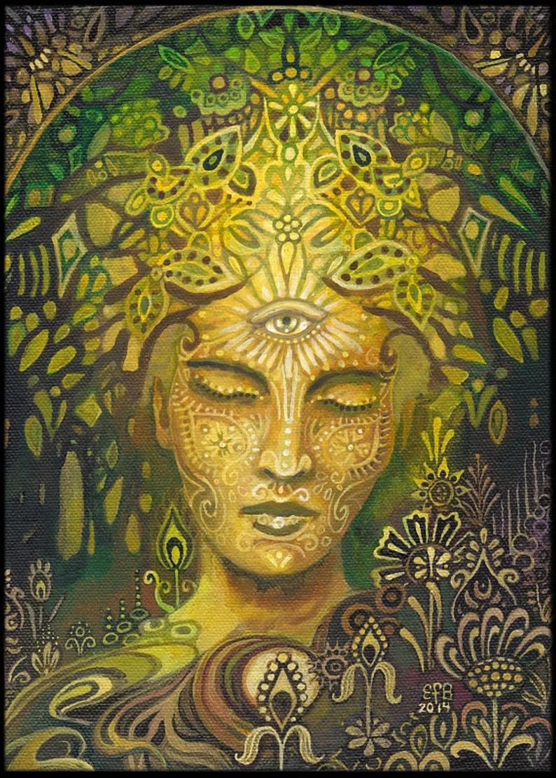 'The kingdom of heaven is within us, and the Lord is enshrined in the depths of our own consciousness.' - Eknath Easwaran
Artist: Emily Balivet, 'Sophia Goddess of Wisdom'

#onelove #faith #god #higherpower #holistichealing #visionary #creativepath #creationmeditation #spirit