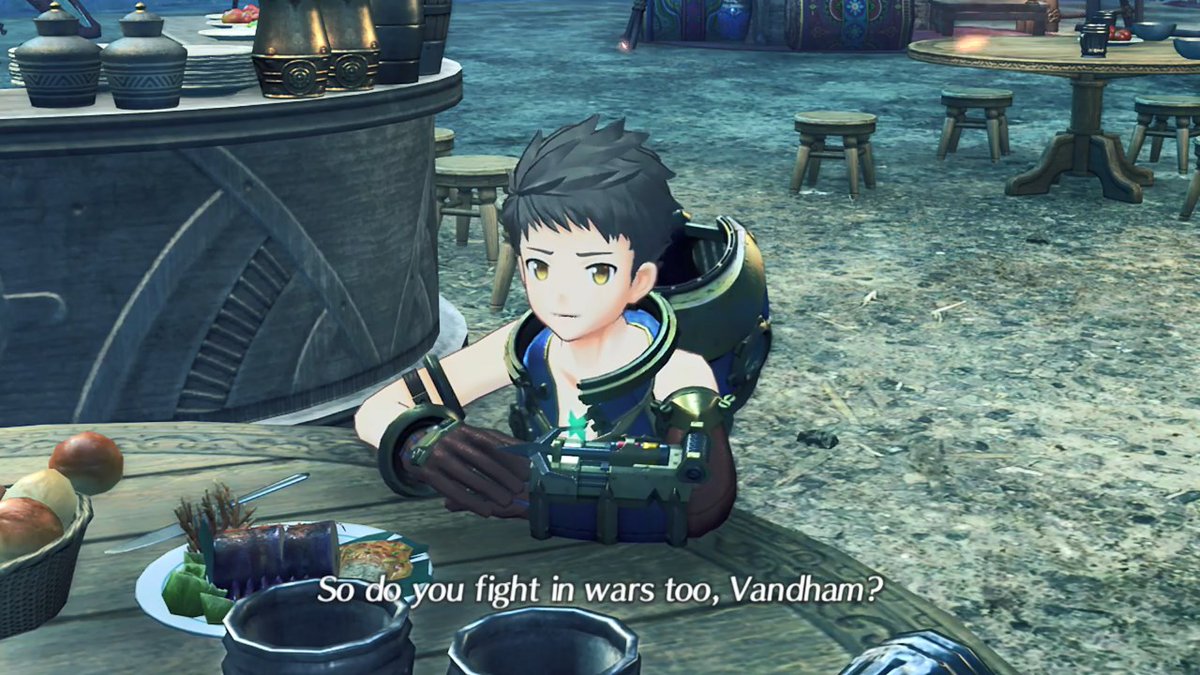 The scene shortly after is nice too and adds to why I like how Vandham is used in chapter 3. Vandham gives Rex a less idealistic take on life but overall he still encourages him, this also helps set the tone of the game in general imo.  #Xenoblade2