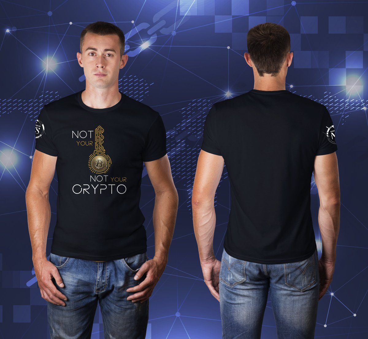 Mikey_Satoshi's tweet photo. Which one would you choose? Please comment. 1, 2, 3 or 4? :) 
#bitcoin #tshirt #notyourkeysnotyourcrypto #proofofkey https://t.co/eaYMT91054