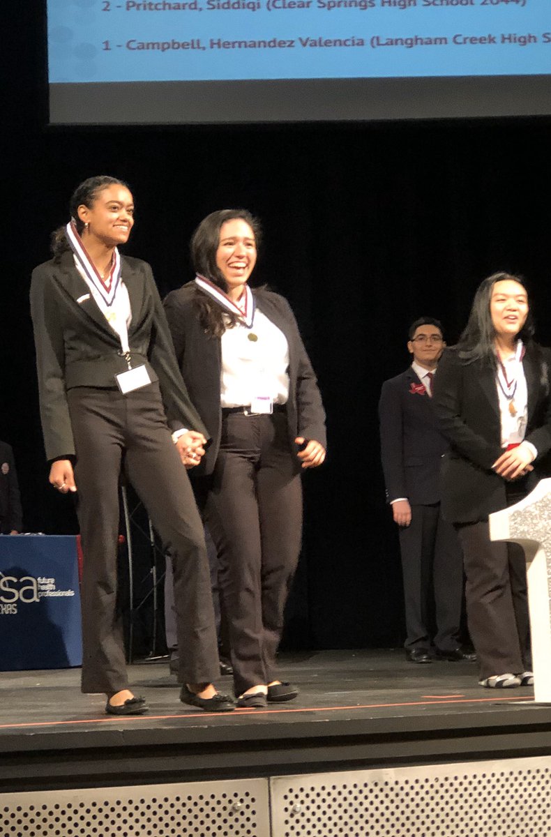 1st place in Health Career Display at HOSA Area 2 Conference! <a href="/langhamcreekhs/">Langham Creek High</a> <a href="/CFISDCTE/">CFISD CTE Dept</a>