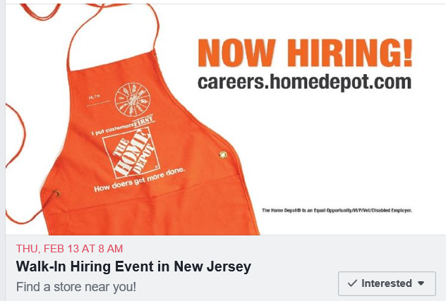 Join our team in #NEWJERSEY! Walk-in #hiring event at a HD near U: 2/13/2020, 8A-8P Walk-ins are welcomed, but we encourage you to apply online before the event: careers.homedepot.com  or #Text "JOBS" to 52270! @HomeDepotCareers <a href="/NJLaborDept/">NJ Labor Department</a> <a href="/Newjerseyjobs/">NJ Jobs</a>