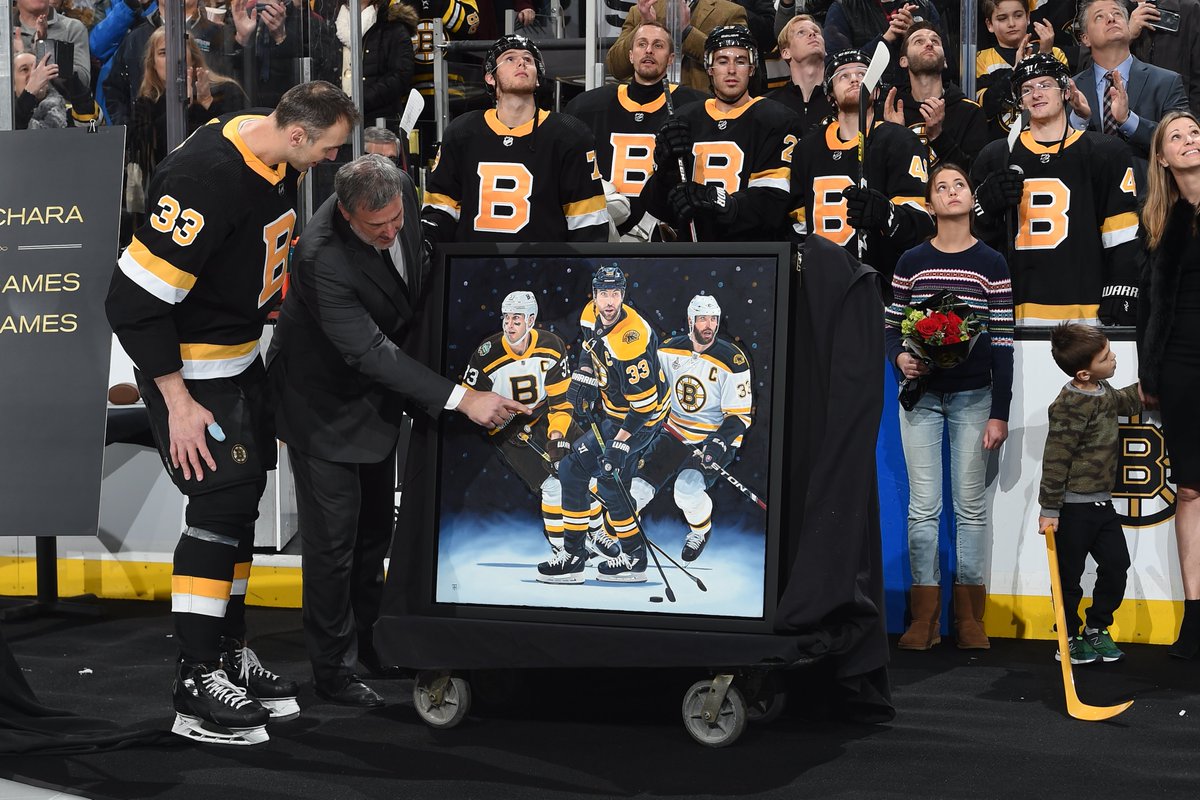 NHLBruins's tweet photo. 1,500 games on the blue line.

1,000 games as our captain.

Congrats, Zee, on what continues to be an amazing career.

#NHLBruins https://t.co/BU4BnVnorj