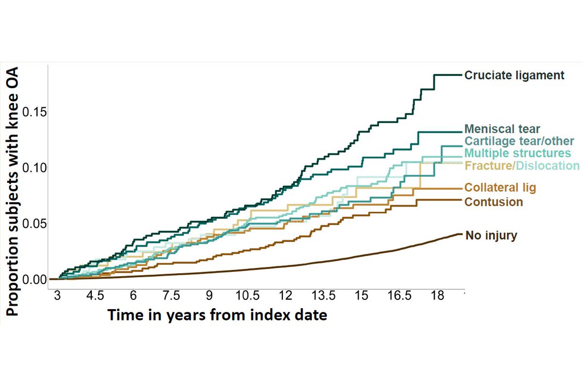 A study to have at the tip of your tongue in clinic?

Risk of knee osteoarthritis after different types of knee injuries in young adults: a population-based cohort study #Paywall #GorgeousGraph

ow.ly/HzbB50y7tQP