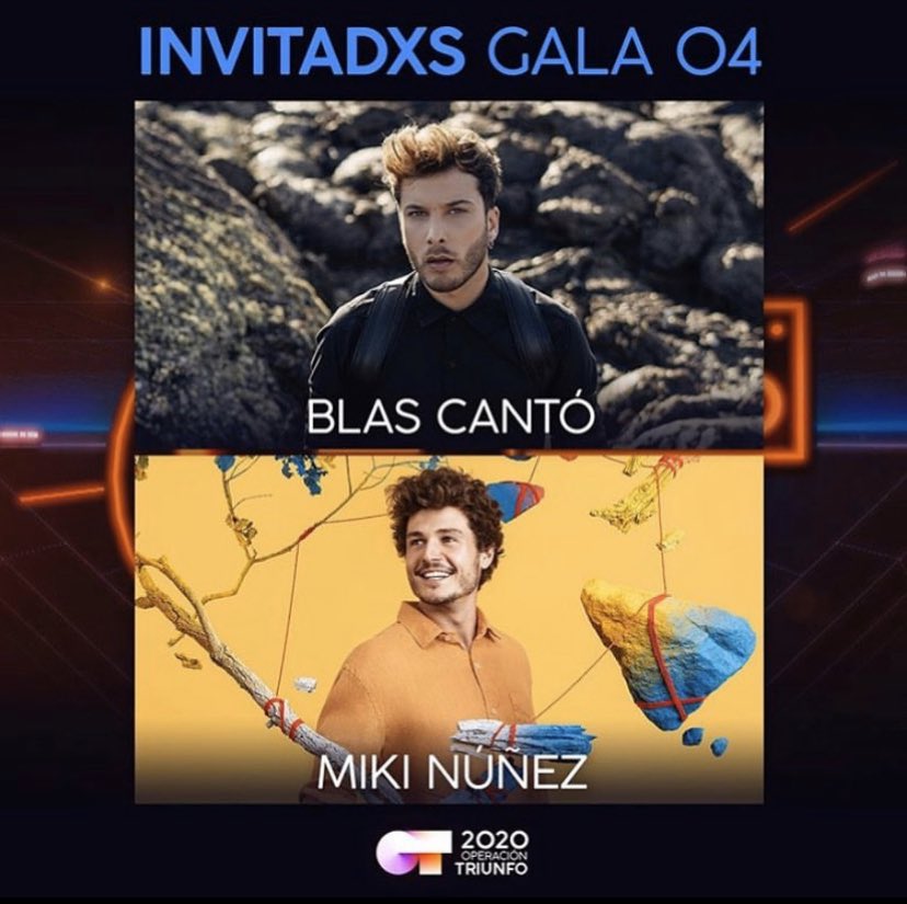 MikiNunezCFO's tweet photo. 📢 ¡MAÑANA es la Gala 4 de OT 2020! 

Podremos ver a Miki ceder el testigo eurovisivo a Blas Cantó y, además, ¡le veremos cantar en directo junto a su banda! #OTDirecto8F 

🕖 Mañana a partir de las 22:00h.
📺 Se podrá ver en @La1_tve. O seguirlo online: https://t.co/zB166jbmNs https://t.co/4eC795Qhpm