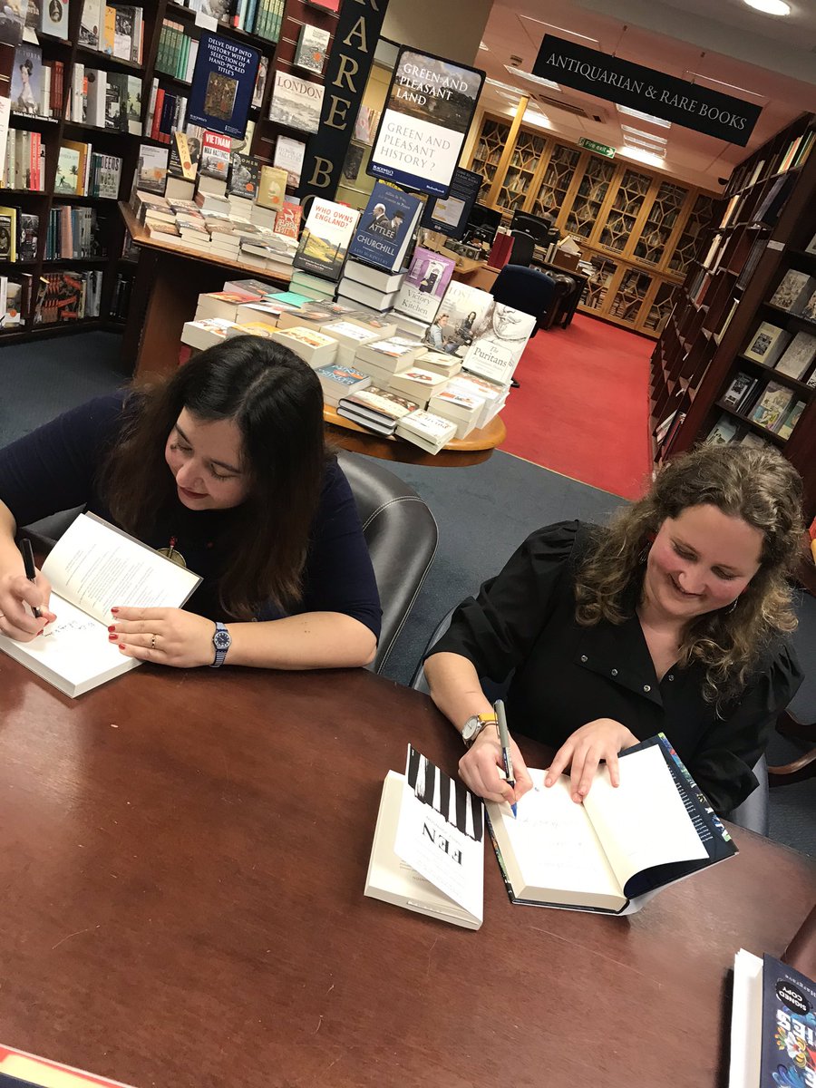 W2readnow's tweet photo. Great event today @blackwelloxford with @djdaisyjohnson #EverythingUnder hosting the lovely @Kiran_MH last launch event for #TheMercies - Based upon the real witch trials of 1621 in Vardo, Norway. I took the mini-me as she also writes children’s books #TheGirlOfInkAndStars ✨ https://t.co/Vq9uZ7JCXm