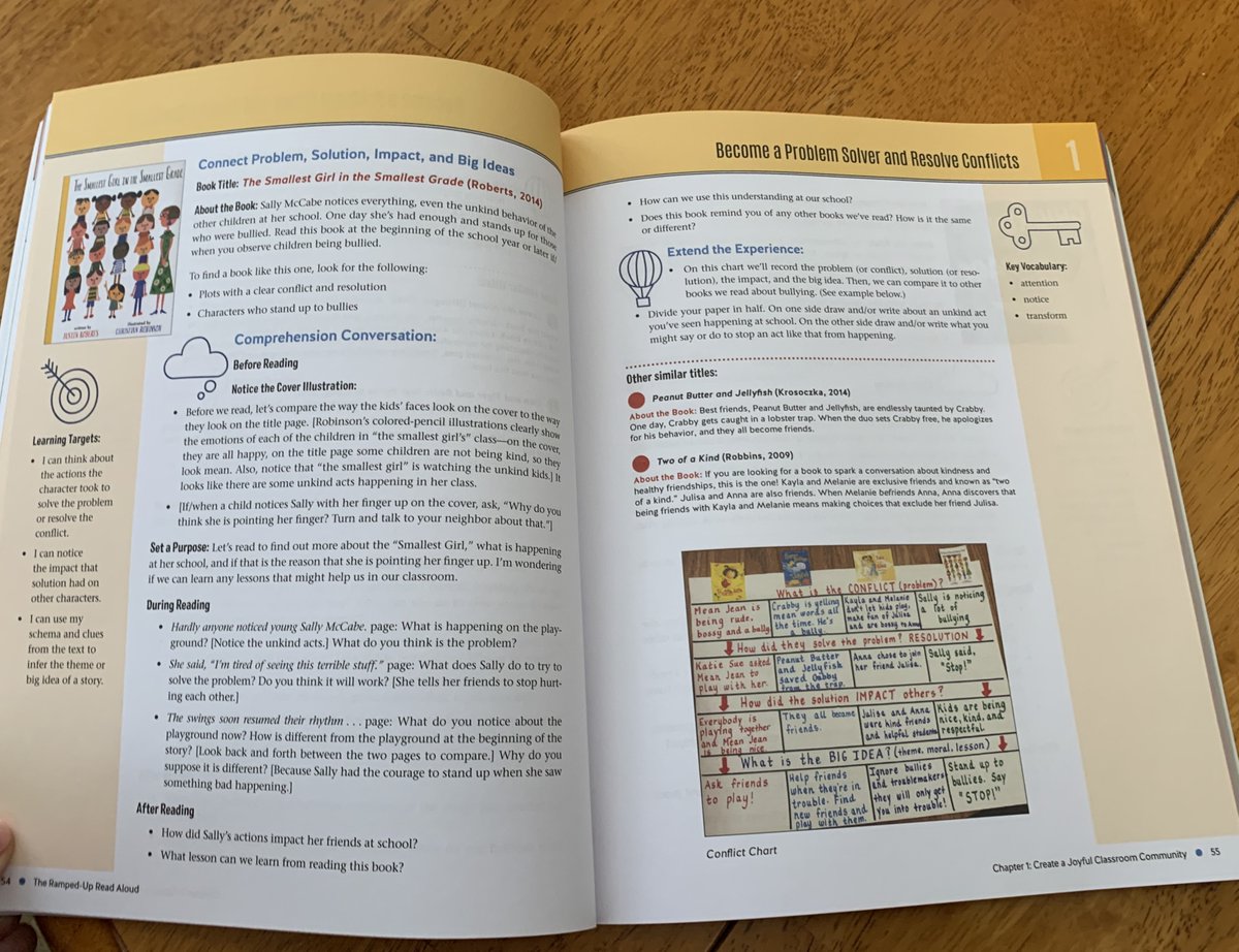 DeannaSada's tweet photo. When my daughter (who just started student teaching) says she's taking over SEL themed morning meetings as her first assignment, I immediately buy her "The Ramped-Up Read Aloud." Such a great resource! "What do YOU notice as you turn the page?" @mariapwalther, #ccpsone https://t.co/BDJBKR6gxB