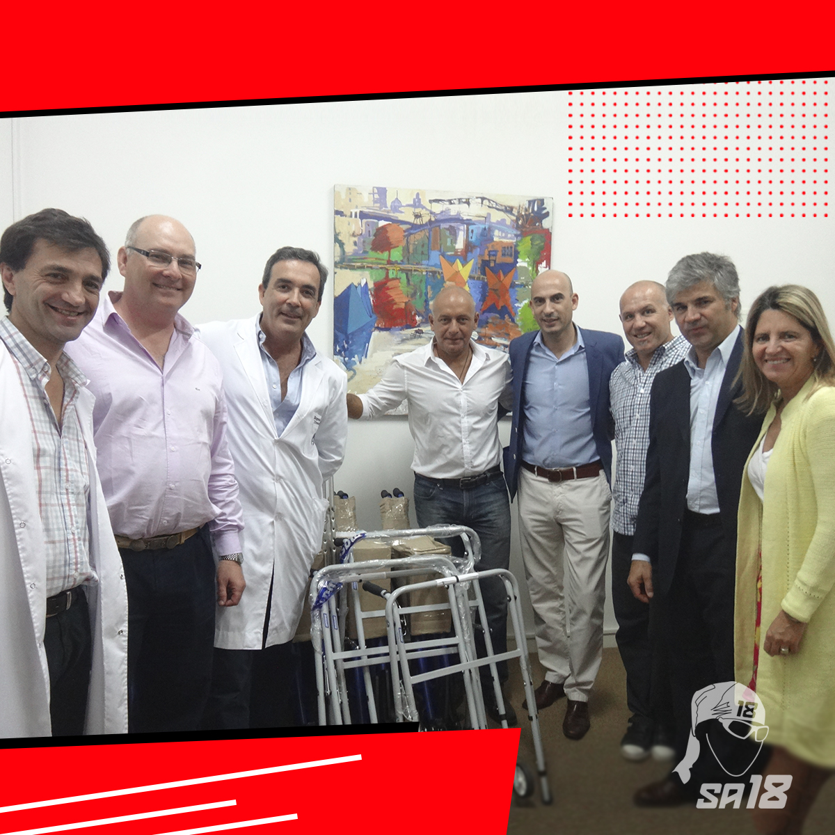 #SA18Solidario

#Donación de 10 andadores, 10 sillas de ruedas, 10 pares de muletas, en el Hospital Municipal Dr. B.A. Houssay. Junto a autoridades

Superarse es Ganar Siempre !!!

#ultramaratonistasolidario #solidaridad #superarseesganar #1km1sonrisa