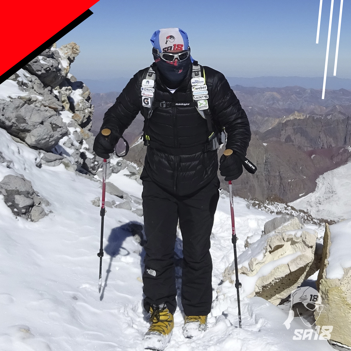 #HitosSA18

Faltando solo 400mts para llegar a la cima, tuvimos que evacuar la #montaña 🏔por una #Tormenta de #nieve.

Un Neozelandés me dijo: “No te sientas mal. Sabés cual fue mi primer ascenso? 2.200mts… y vos hoy subiste en tu primera vez 6.580. ¿Te parece que fracasaste?”