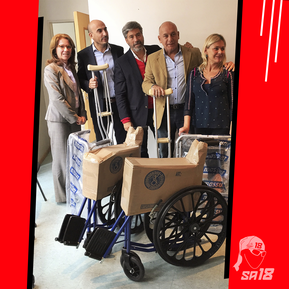 #Donación de 10 sillas de ruedas, 10 Andadores y 10 pares de muletas al centro de rehabilitación Dr. Anselmo Marini.