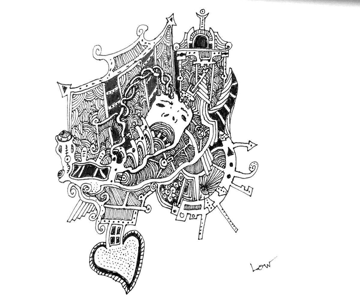 low_inkk's tweet photo. Mental Blockage. #doodle #drawing #black #white #blackandwhite #abstract #abstractart #line #lineart #weird #sketchbook #love #hate #low #illustration #penwork #linepen https://t.co/boEeX2h7HU