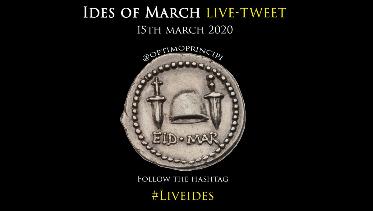 Rome, 44 BC. The dictator Julius Caesar holds unprecedented power, yet there are whispers that he wants more: to become a god, or worse still...a king. Join me on the hashtag #LiveIdes to follow the real-time intrigue, blood and chaos of ancient history's most infamous date.