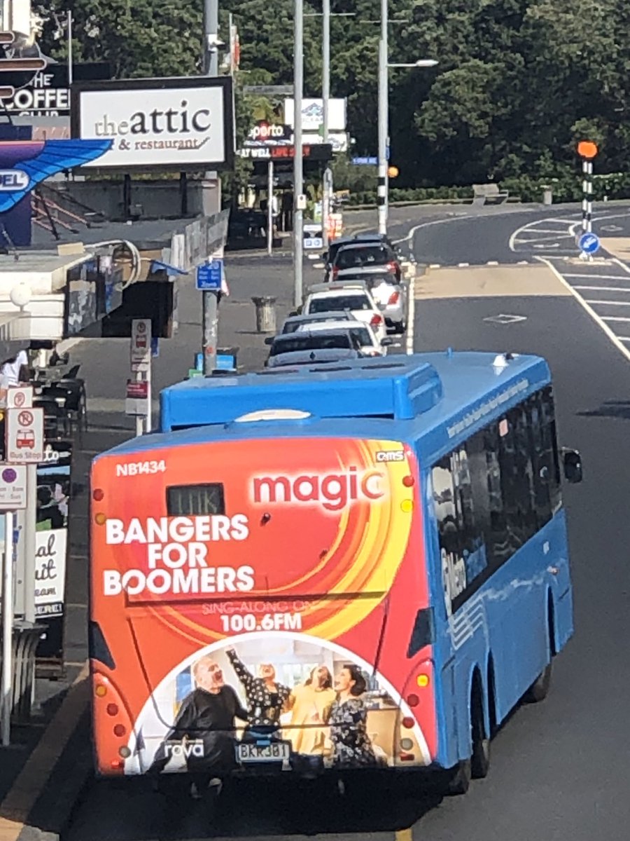 sillymidoff's tweet image. Out for a breakfast date with Mstr 14 and he calls out ‘hey mum look at the back of that bus- it’s perfect for you!’ 
Little shit. #notaboomer 😂