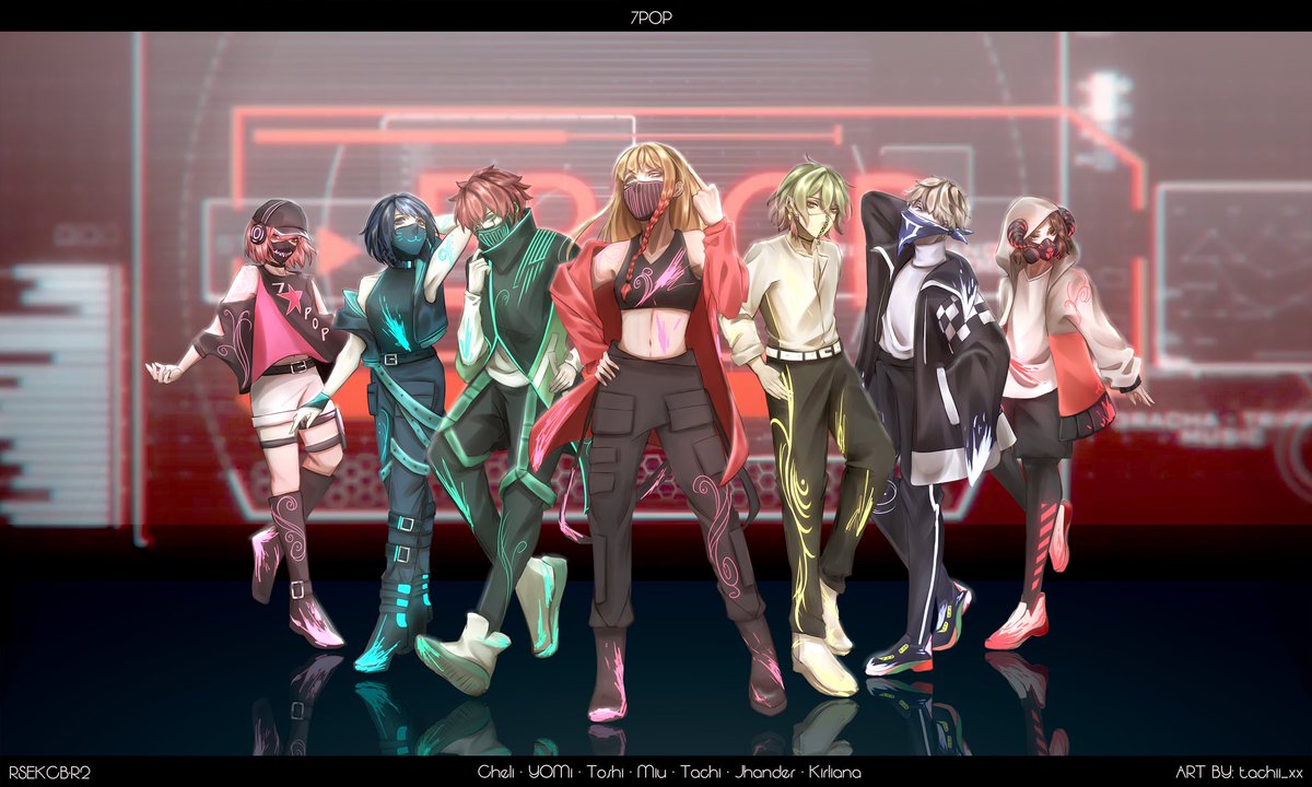 tachii_xx's tweet photo. Full bodies I did for 7POP in round 2 of #RSEKCB! Will be slowly posting the individual ones a few at a time as a thread to this post. https://t.co/RMEZ6zPk3R